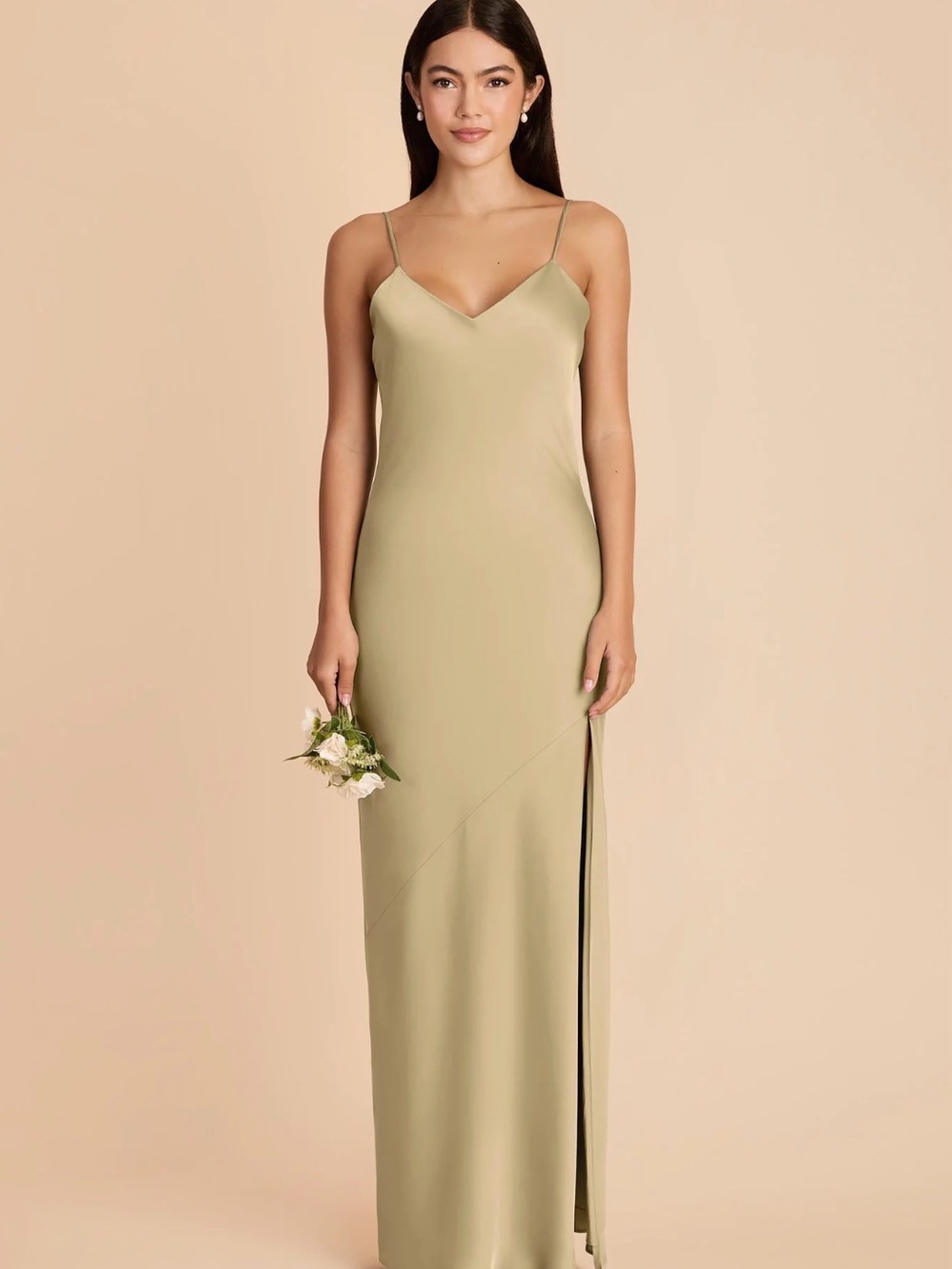 Moss Green Birdy Grey Bridesmaid Dress Size M